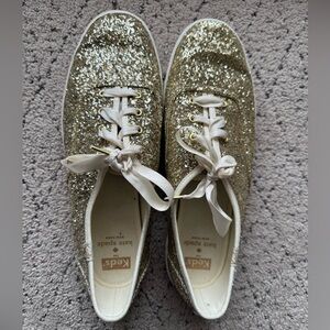 Keds for Kate Spade Glittering Gold Sneakers